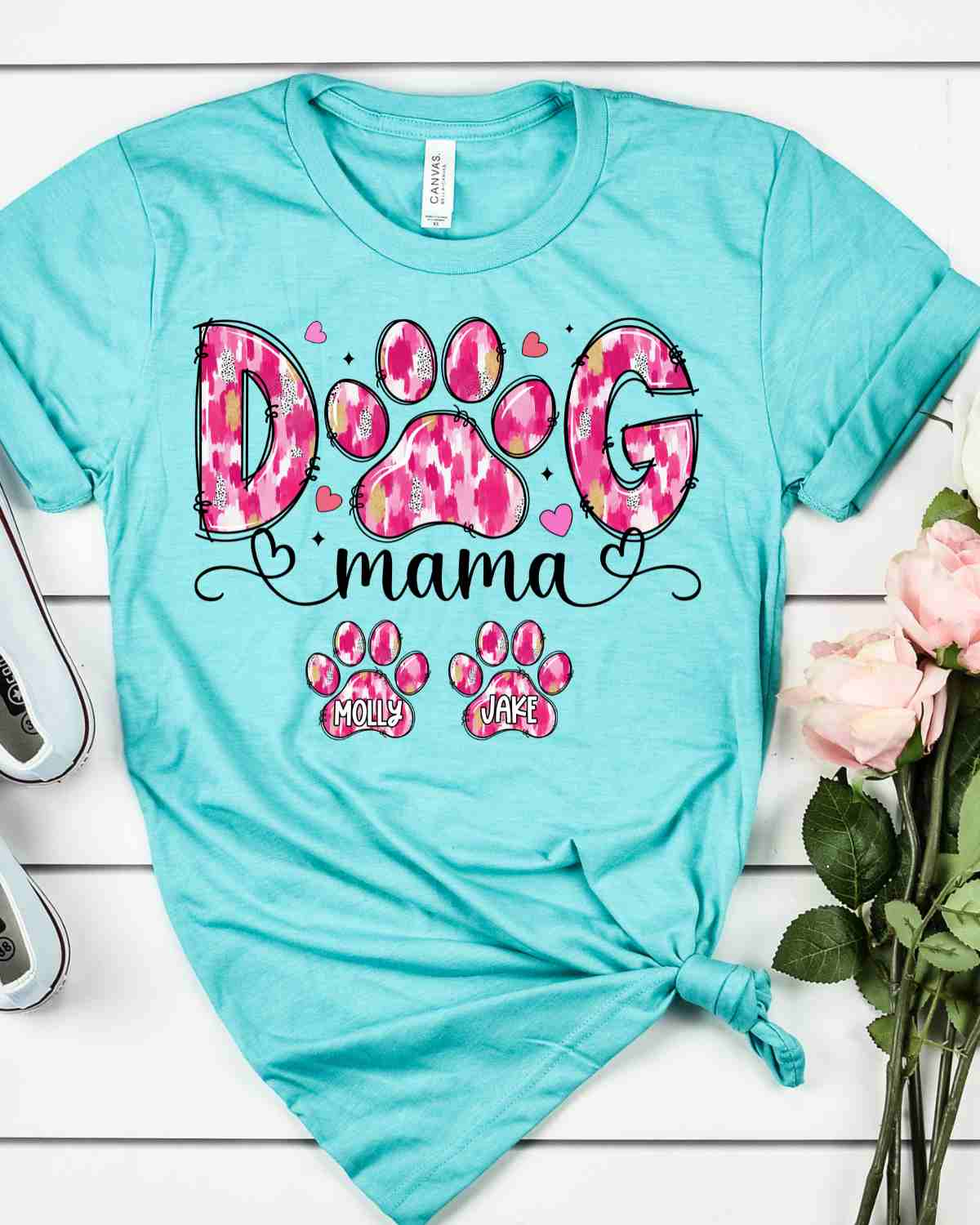 Valentine Dog Mama Custom DTF Transfer