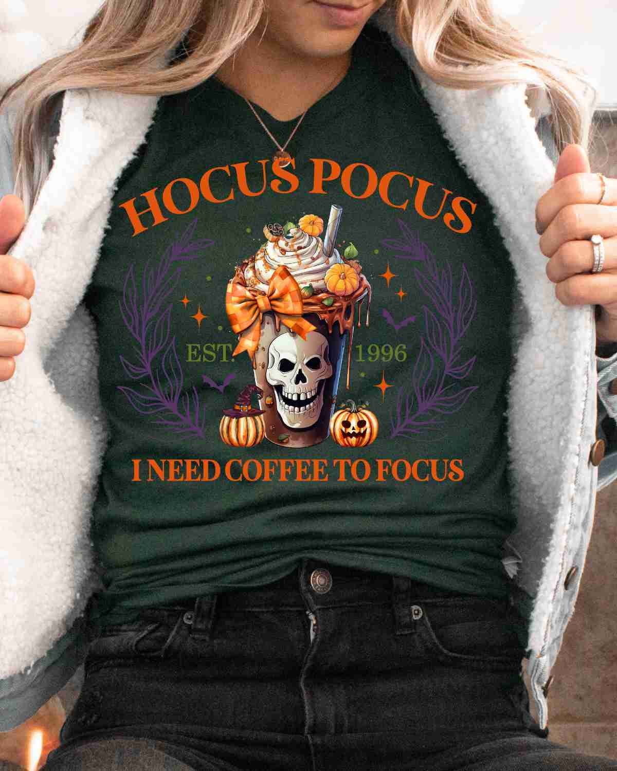 Hocus Pocus I need Coffee DTF Transfer