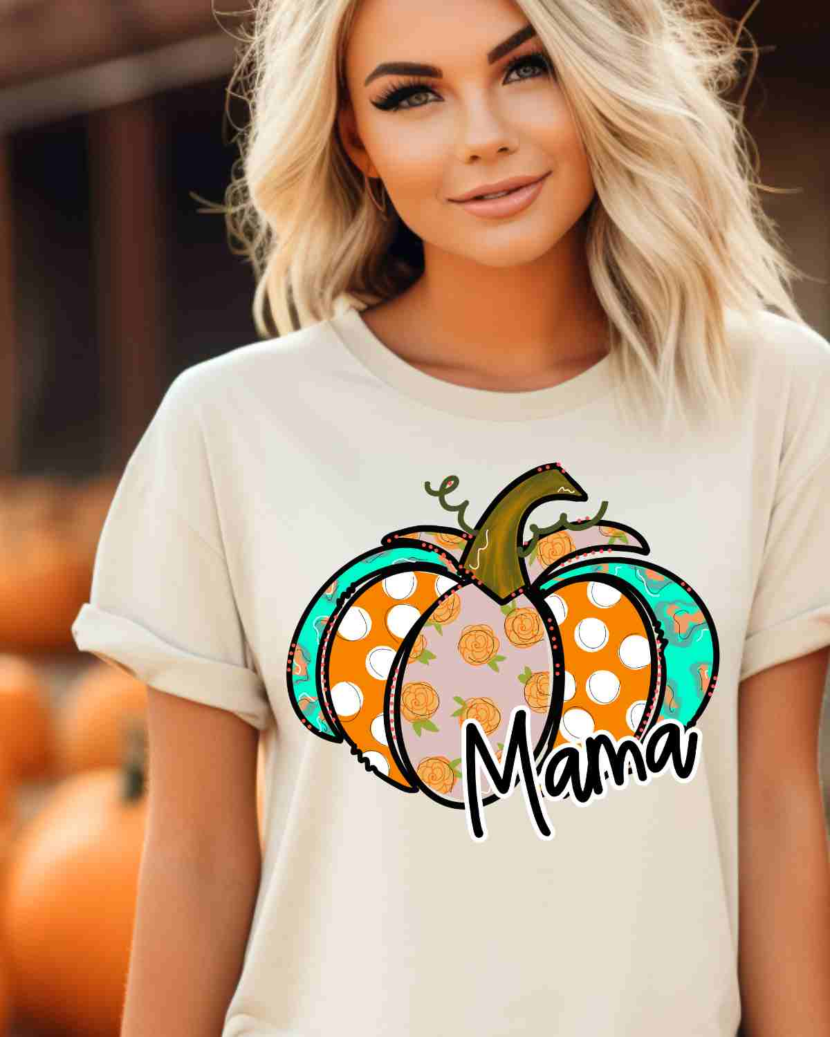 Customized Pumpkin Pattern DTF Transfer