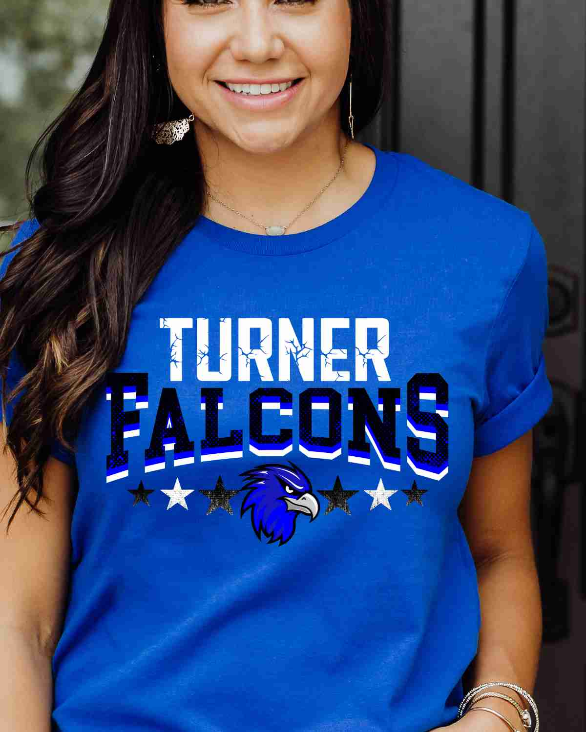 Turner Falcons Logo Stars DTF Transfer