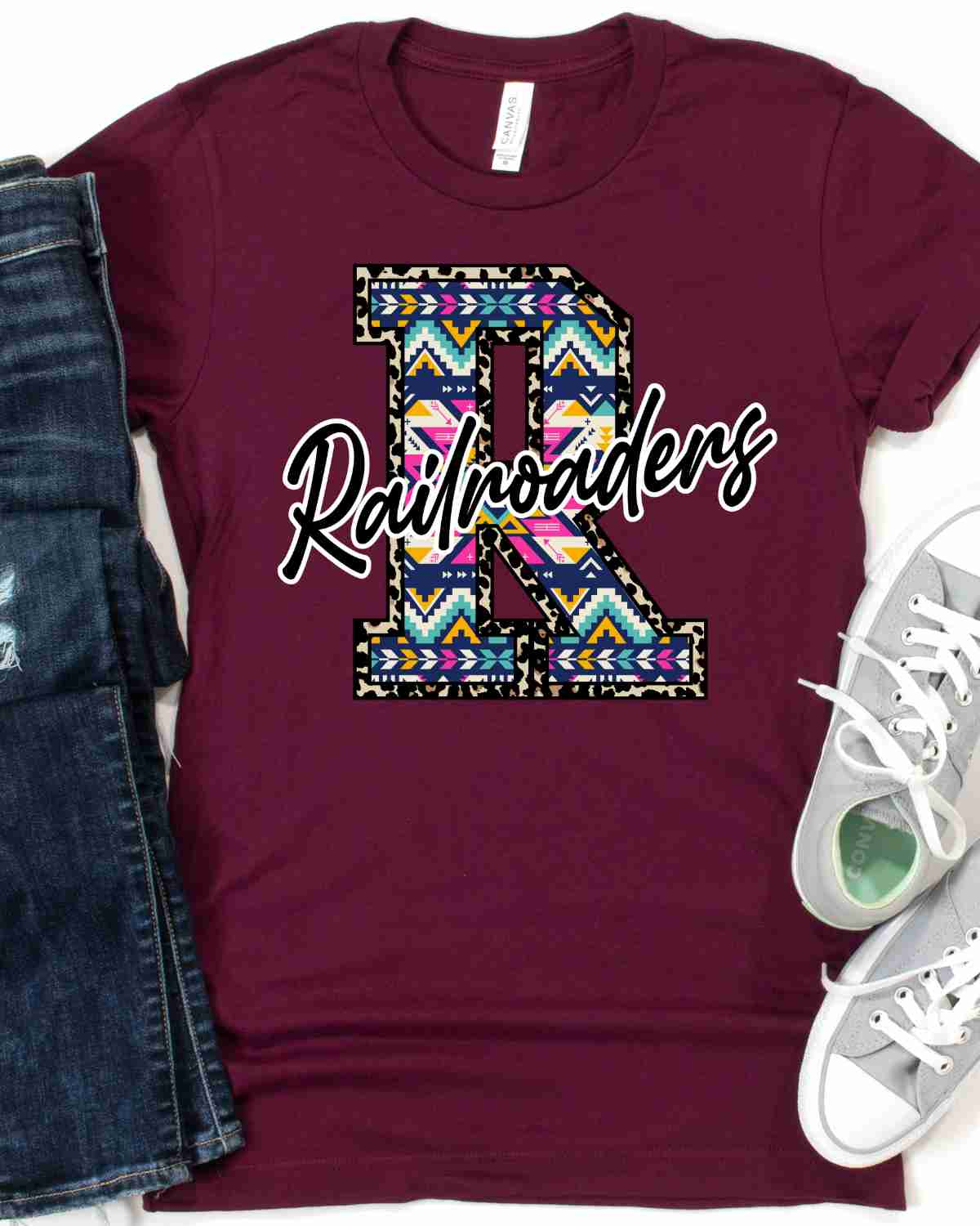 Railroaders Aztec Letter DTF Transfer