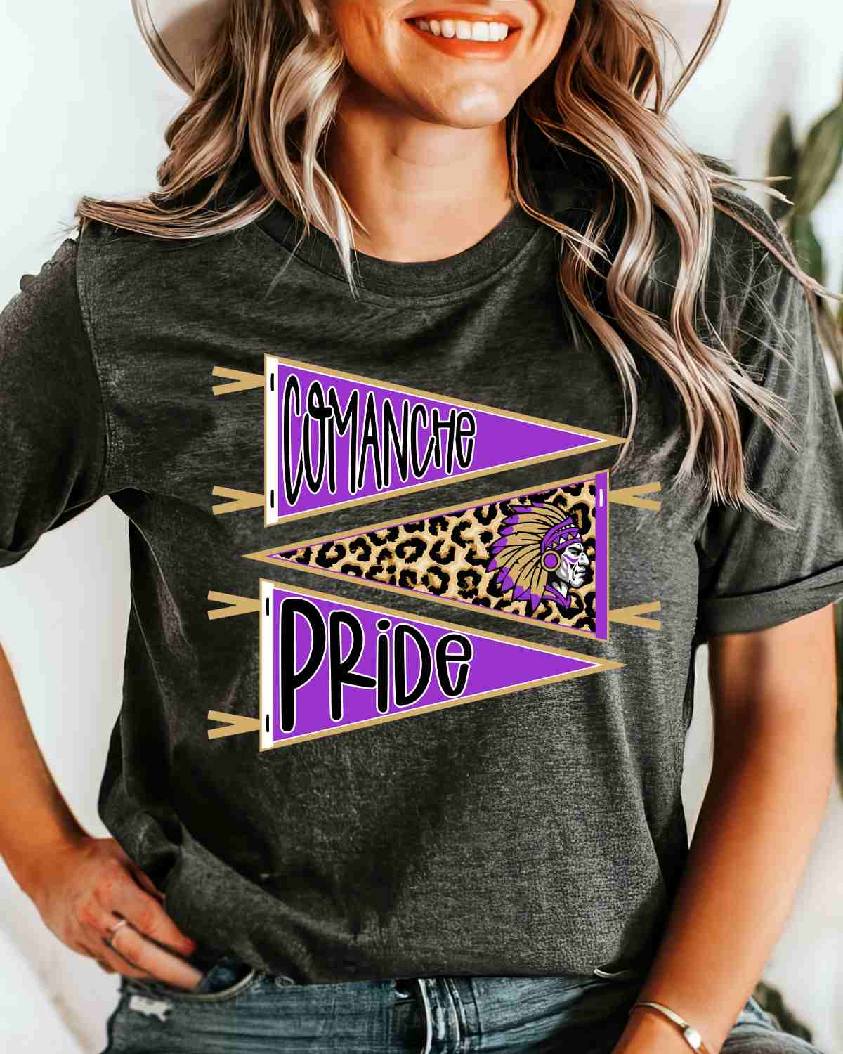 Comanche Pride Pennants DTF Transfer