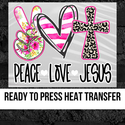 PL015 Peace Love Rock and Roll Sublimation Print — Southern Vinyl Source