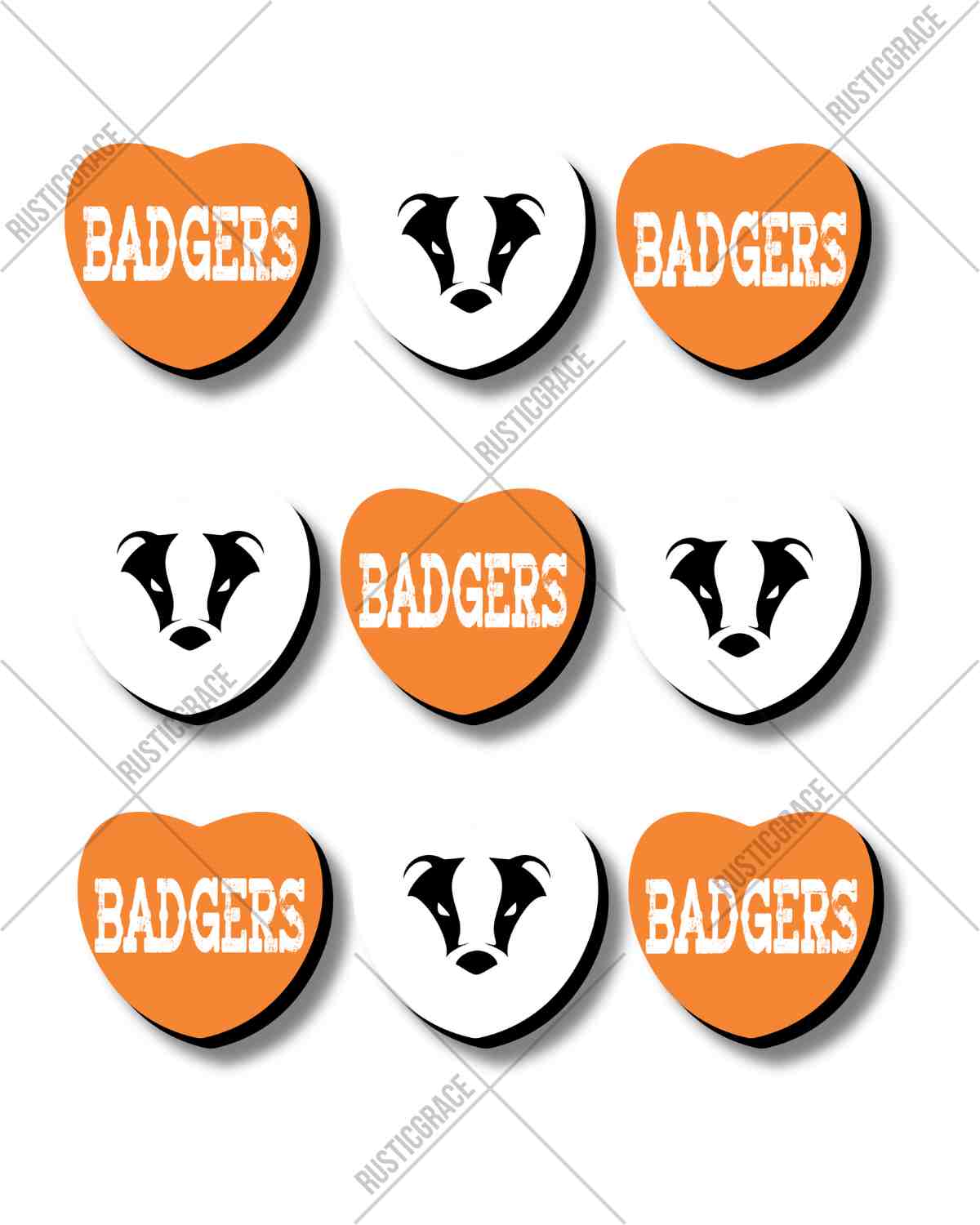 Badgers Sweethearts DTF Transfer