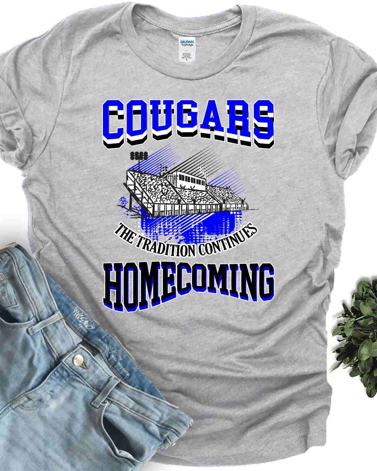 Cougars Homecoming Tradition DTF Transfer