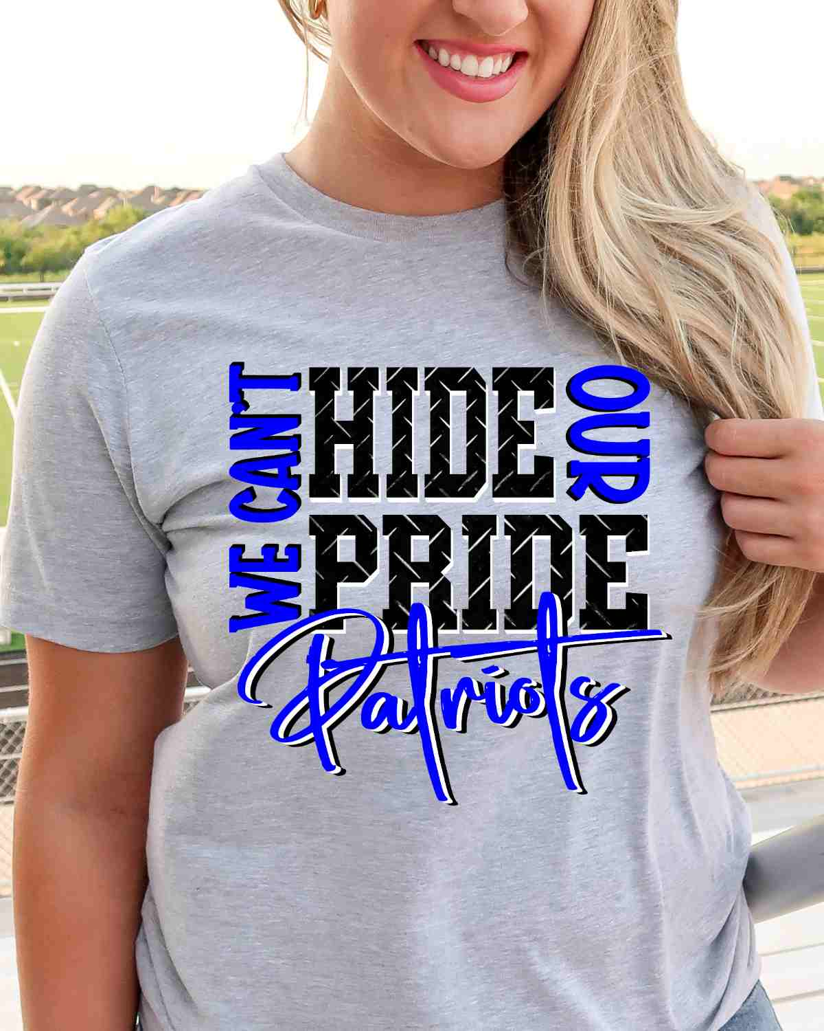 We Can't Hide Our Pride Patriots DTF Transfer