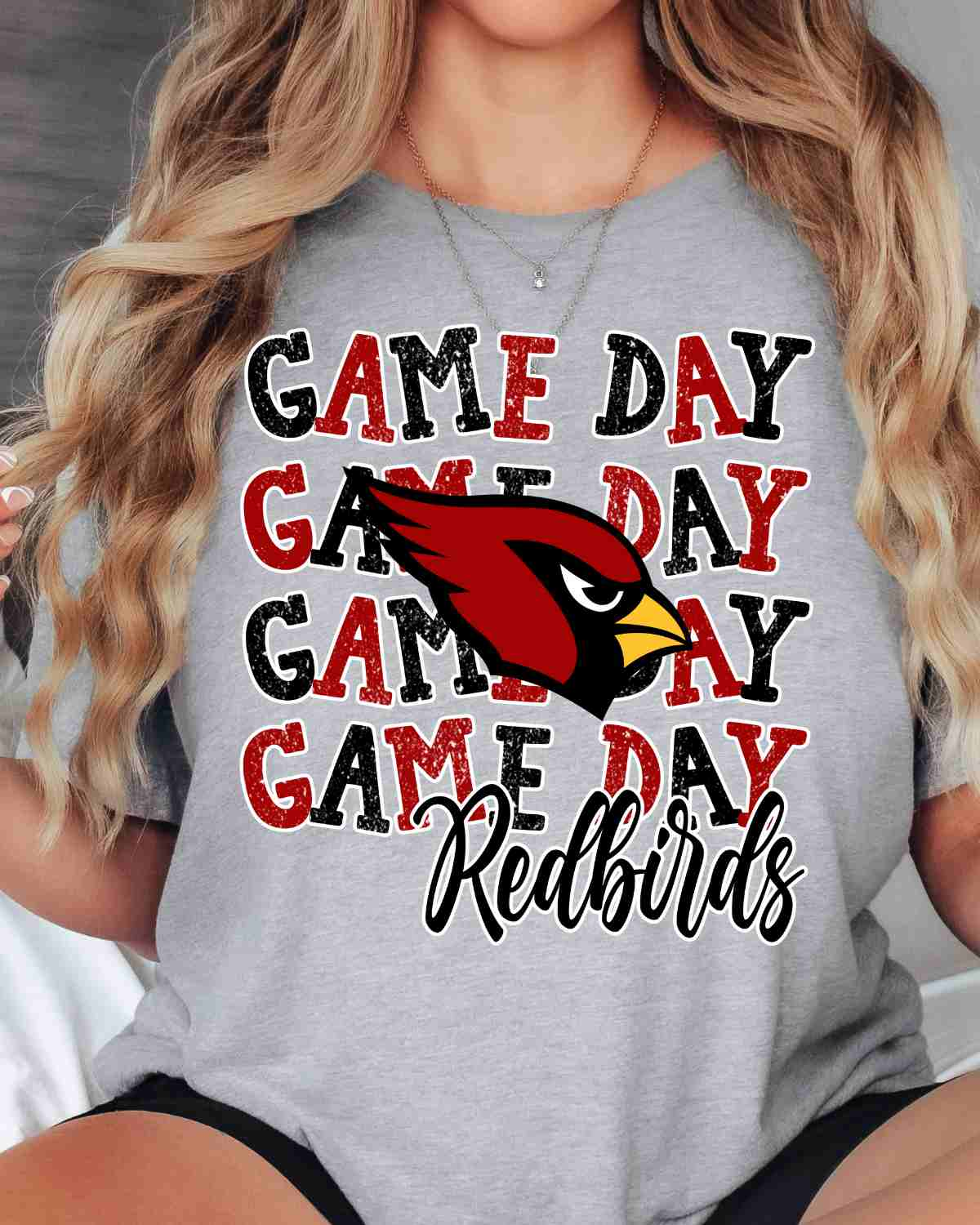 Game Day Redbirds Logo DTF Transfer