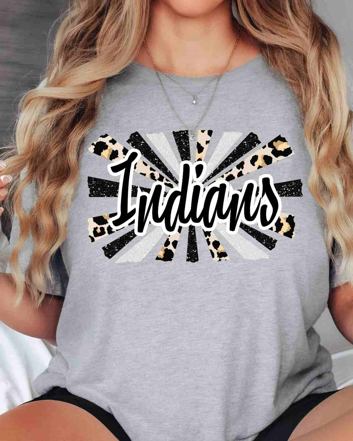 Indians Starburst DTF Transfer