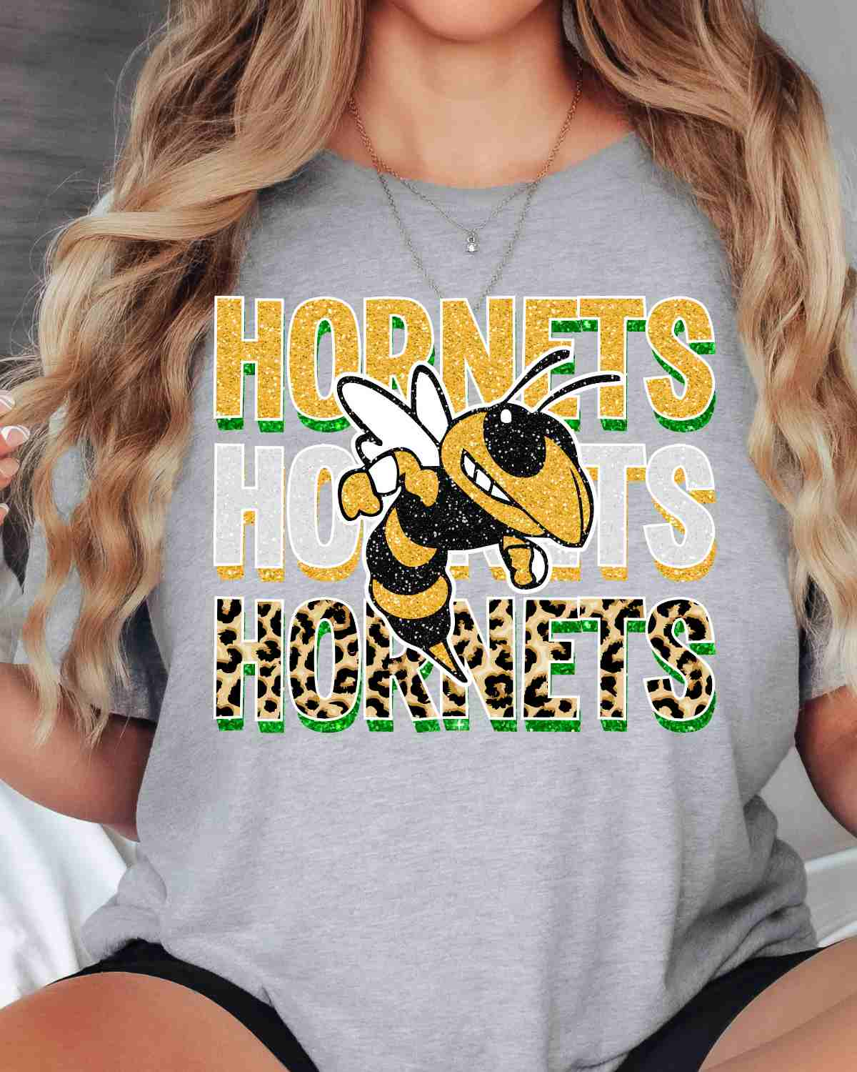 Hornets Mascot Logo Repeating DTF Transfer