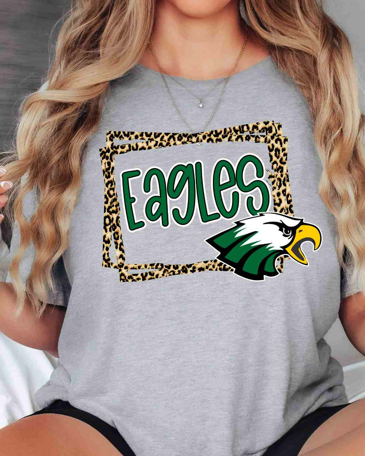 Eagles Leopard Border DTF Transfer