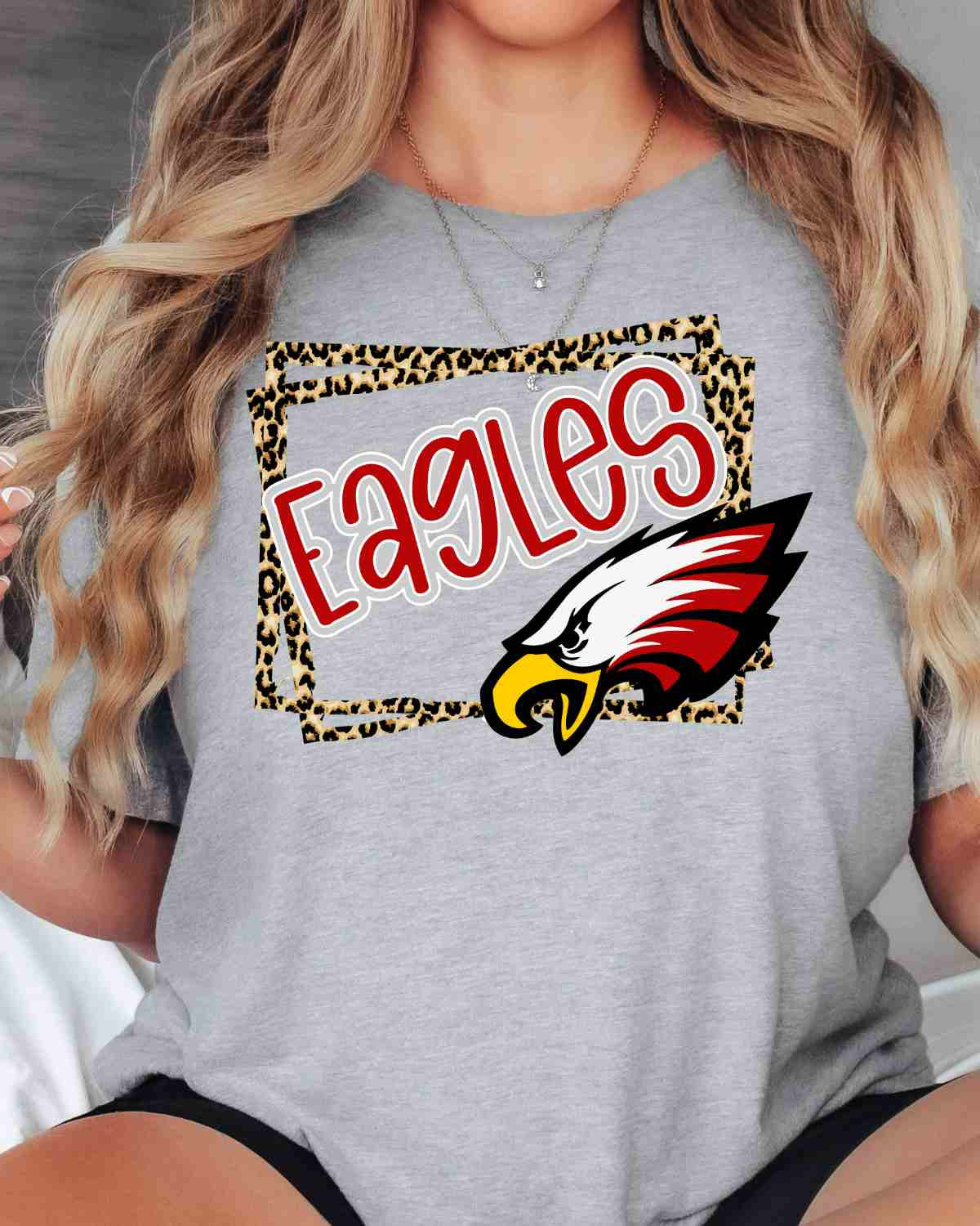 Eagles Leopard Border DTF Transfer