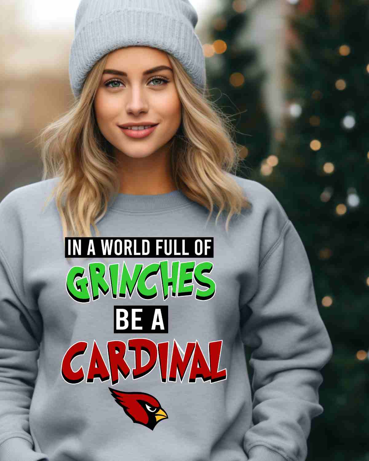 In a World Full of Grinches be a Cardinal DTF Transfer