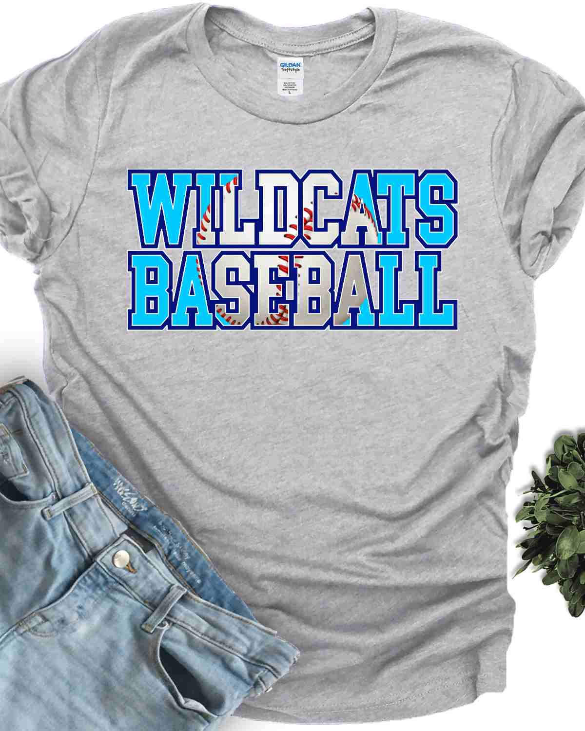 Wildcats Baseball Words DTF Transfer