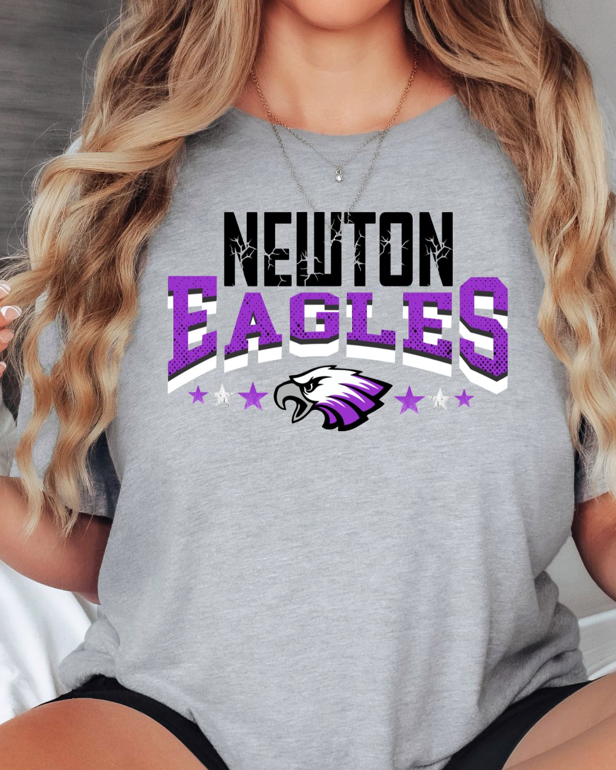 Newton Eagles Mascot Stars DTF Transfer