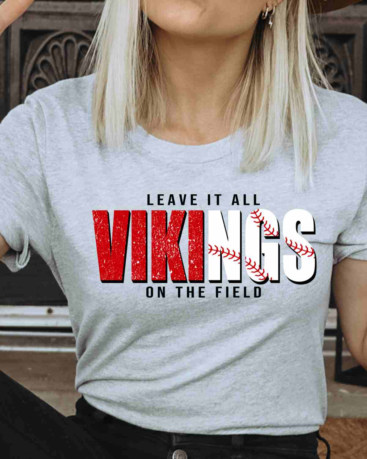 Vikings Baseball Leave it on the Field DTF Transfer