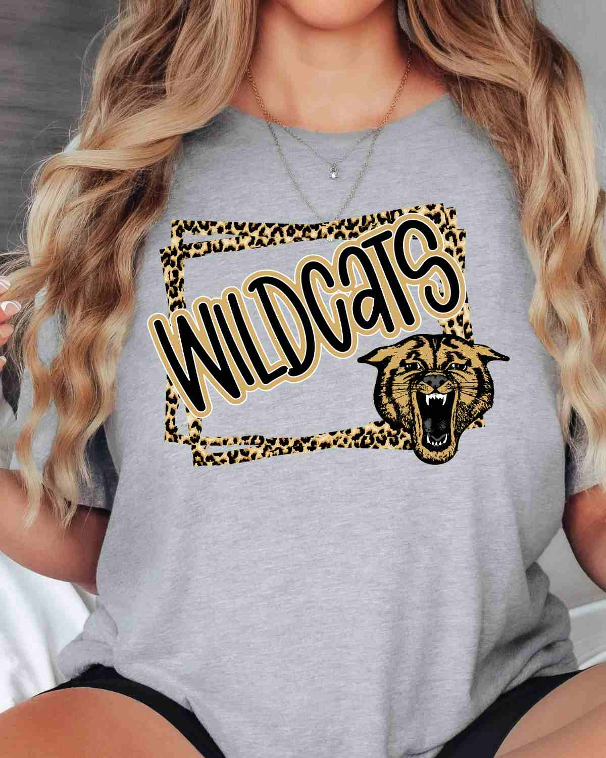 Wildcats Leopard Border DTF Transfer