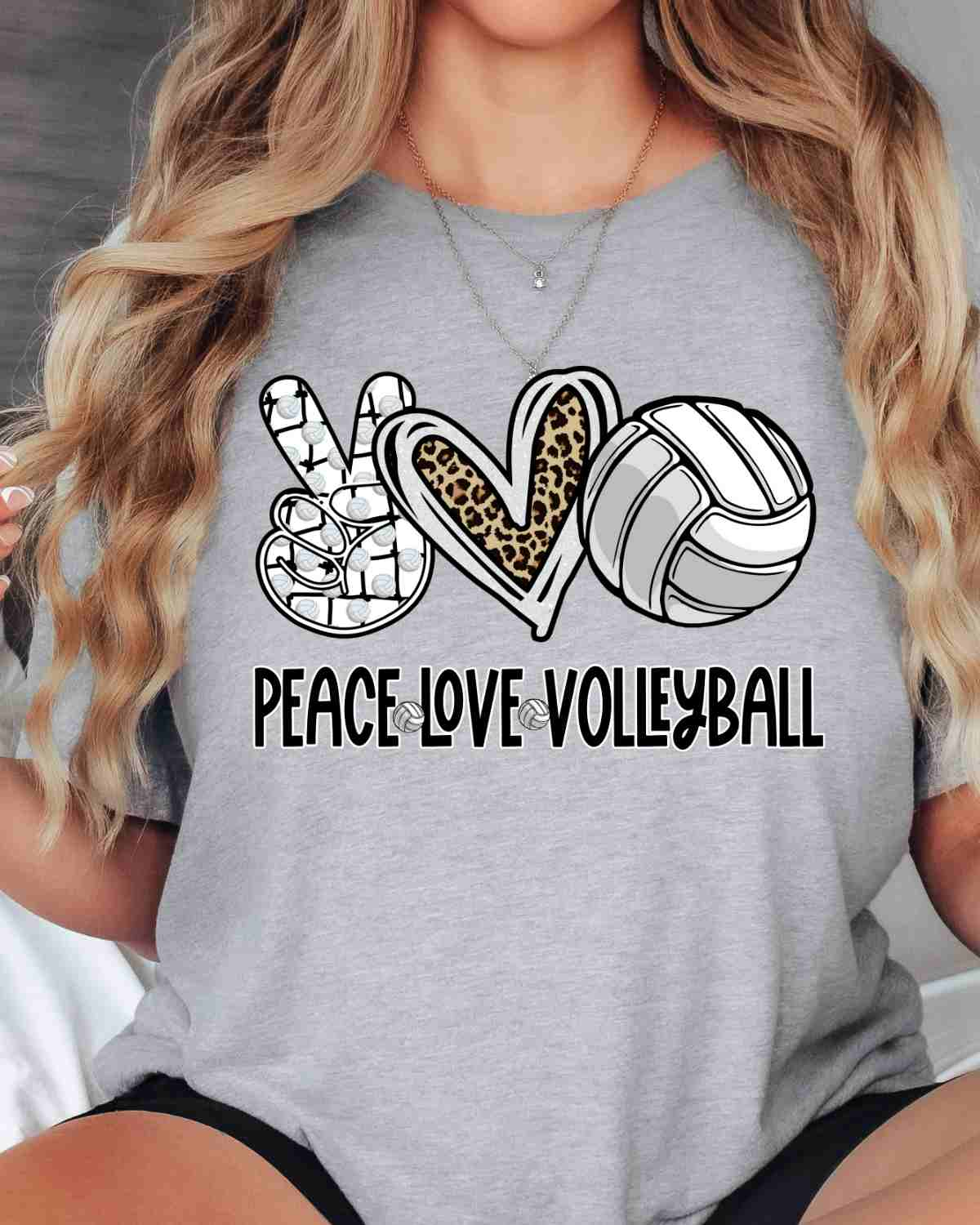 Peace Love Volleyball DTF Transfer