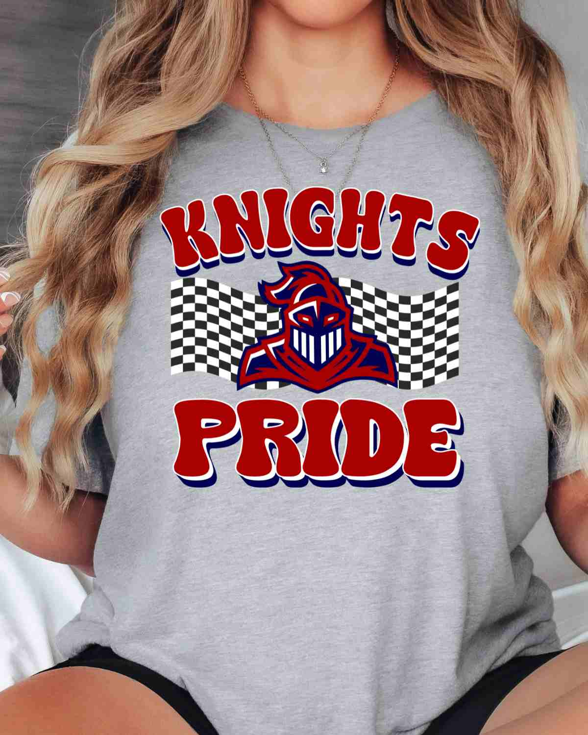 Knights Pride Checkered Banner DTF Transfer