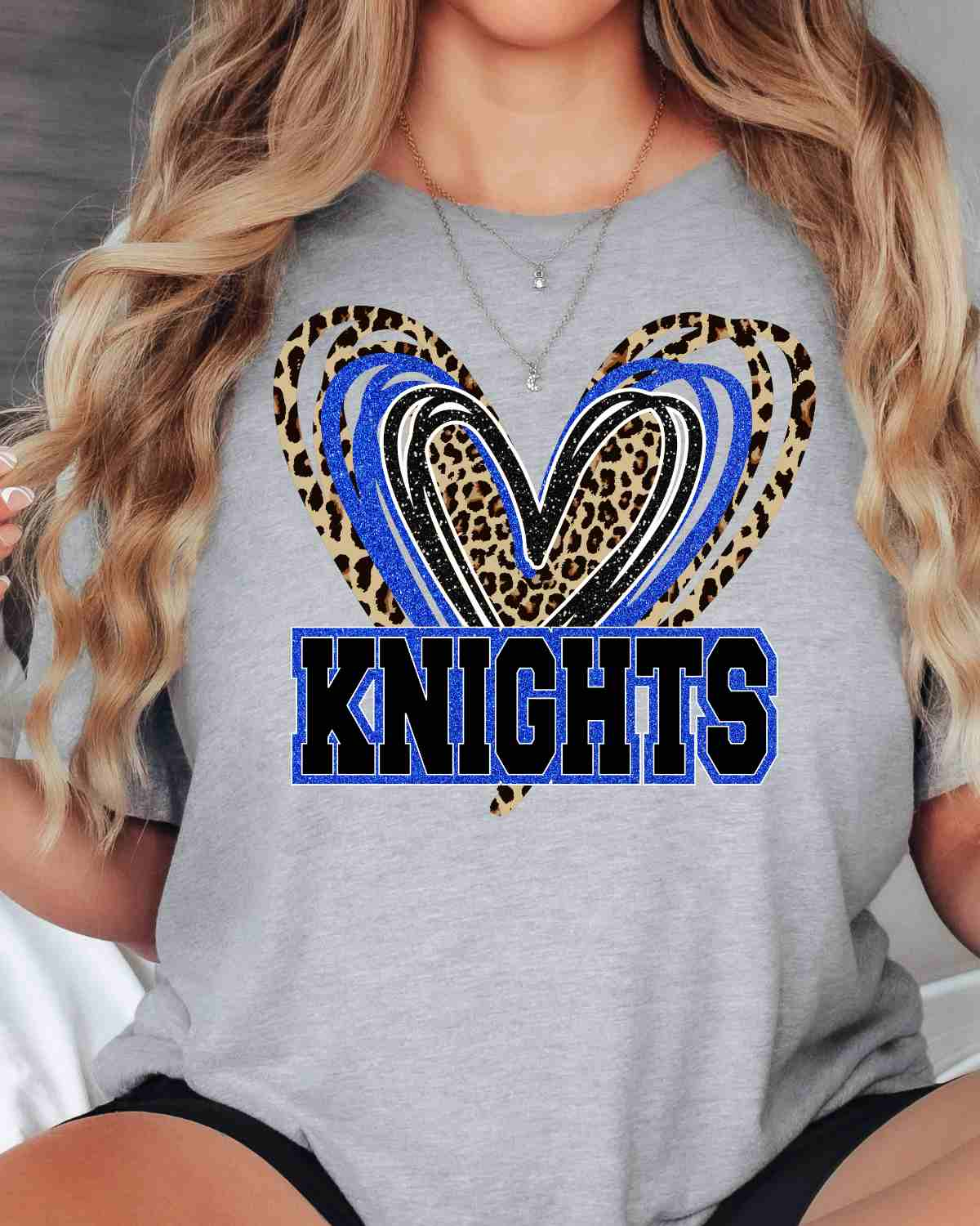 Knights Triple Heart DTF Transfer