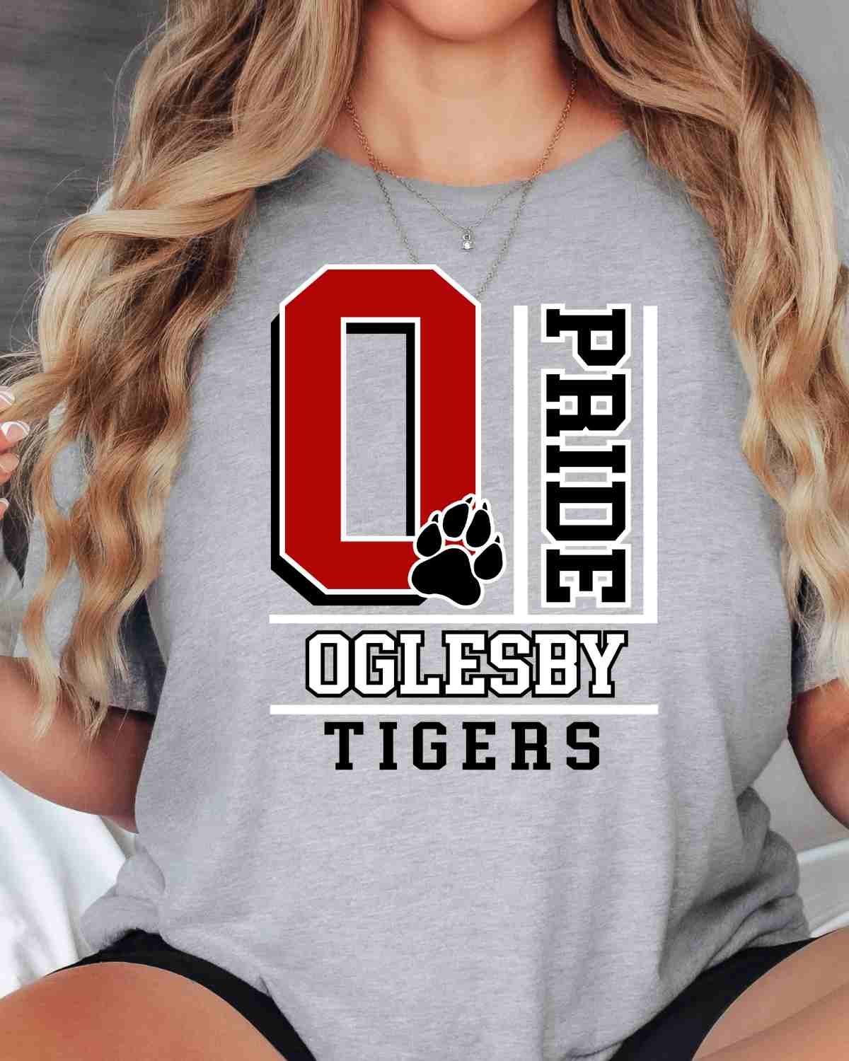 Oglesby Tigers Pride Block DTF Transfer