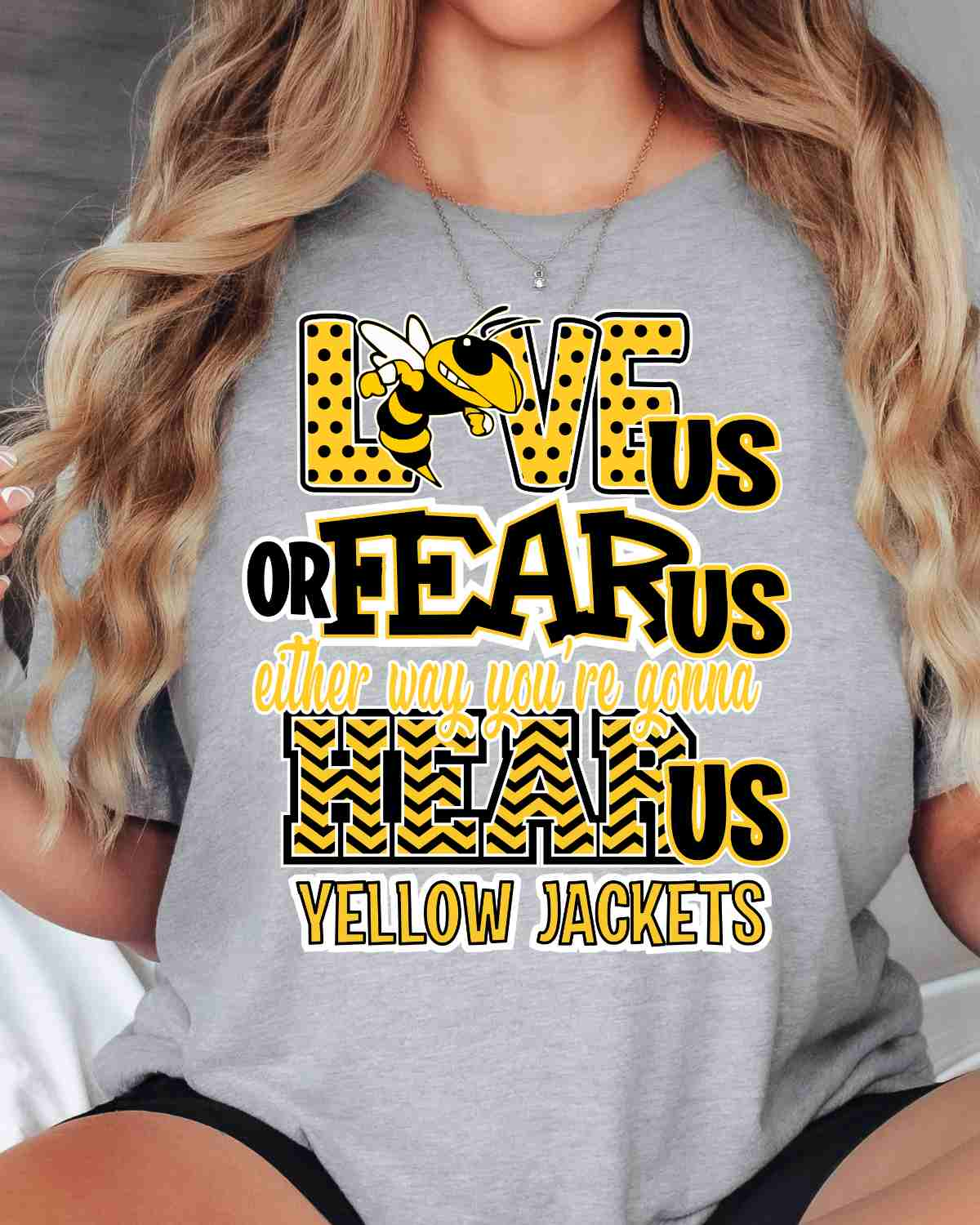 Love Us Fear Us Yellow Jackets Transfer