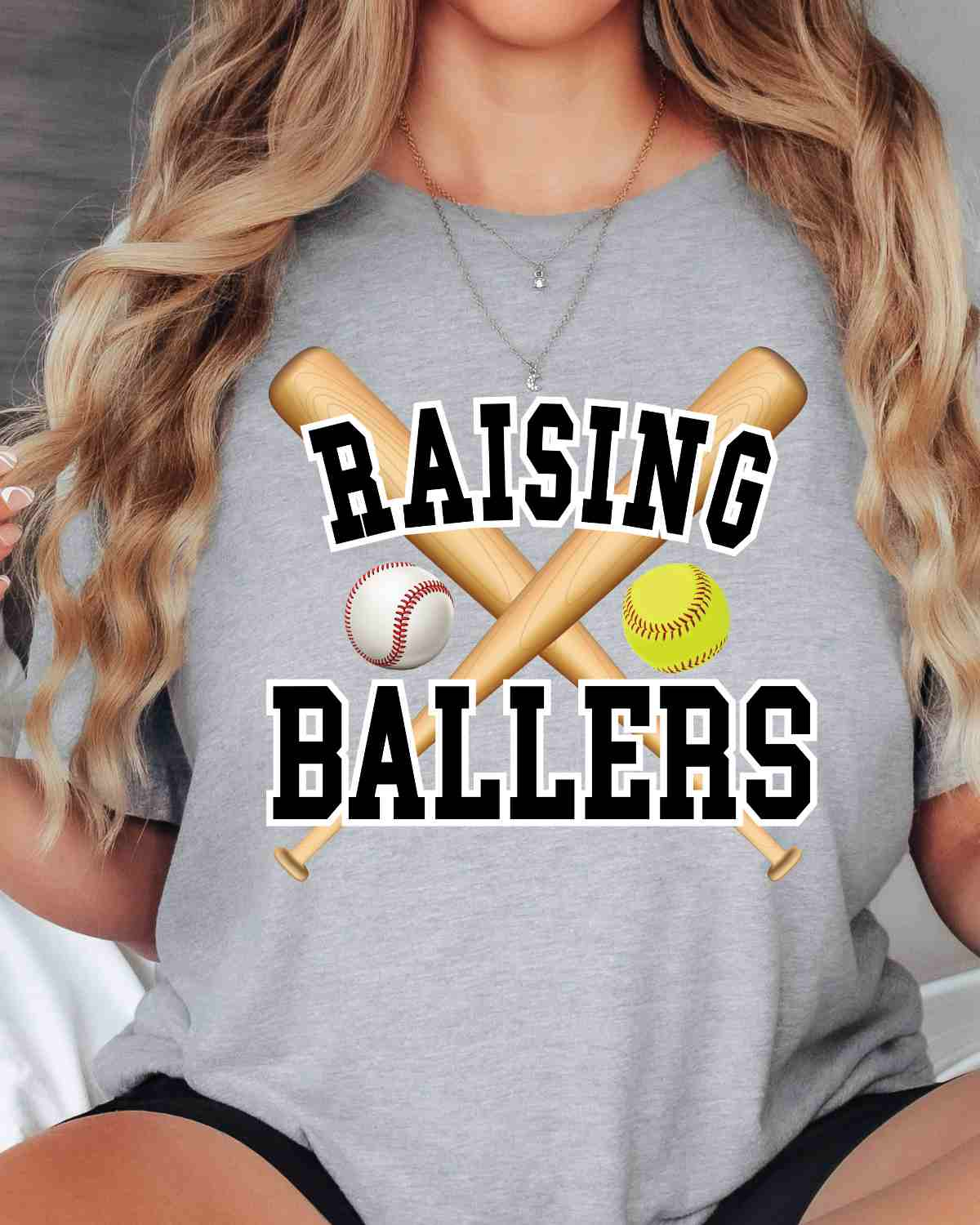 Raising Ballers Baseball Softball DTF Transfer