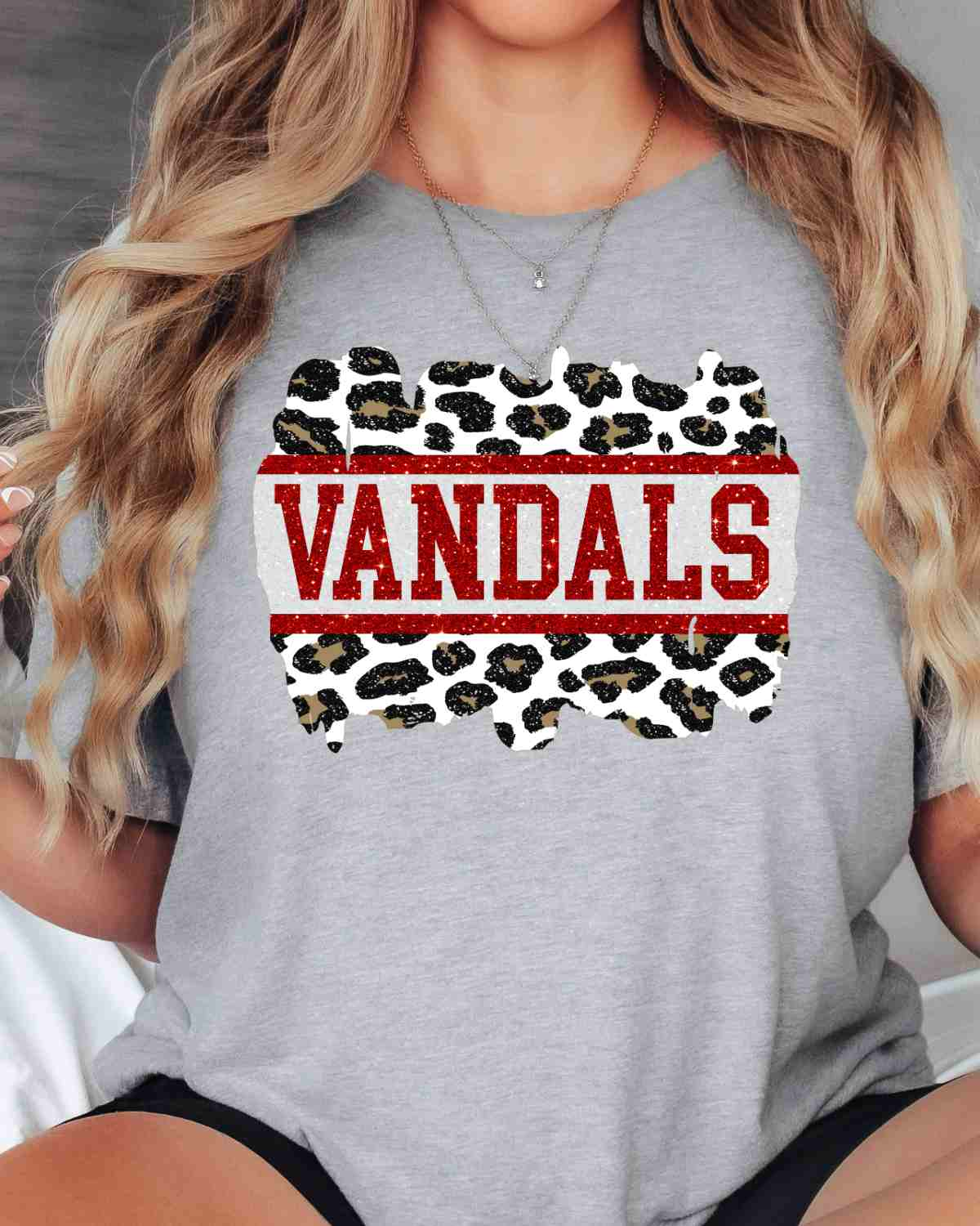 Vandals Leopard Glitter Swash DTF Transfer