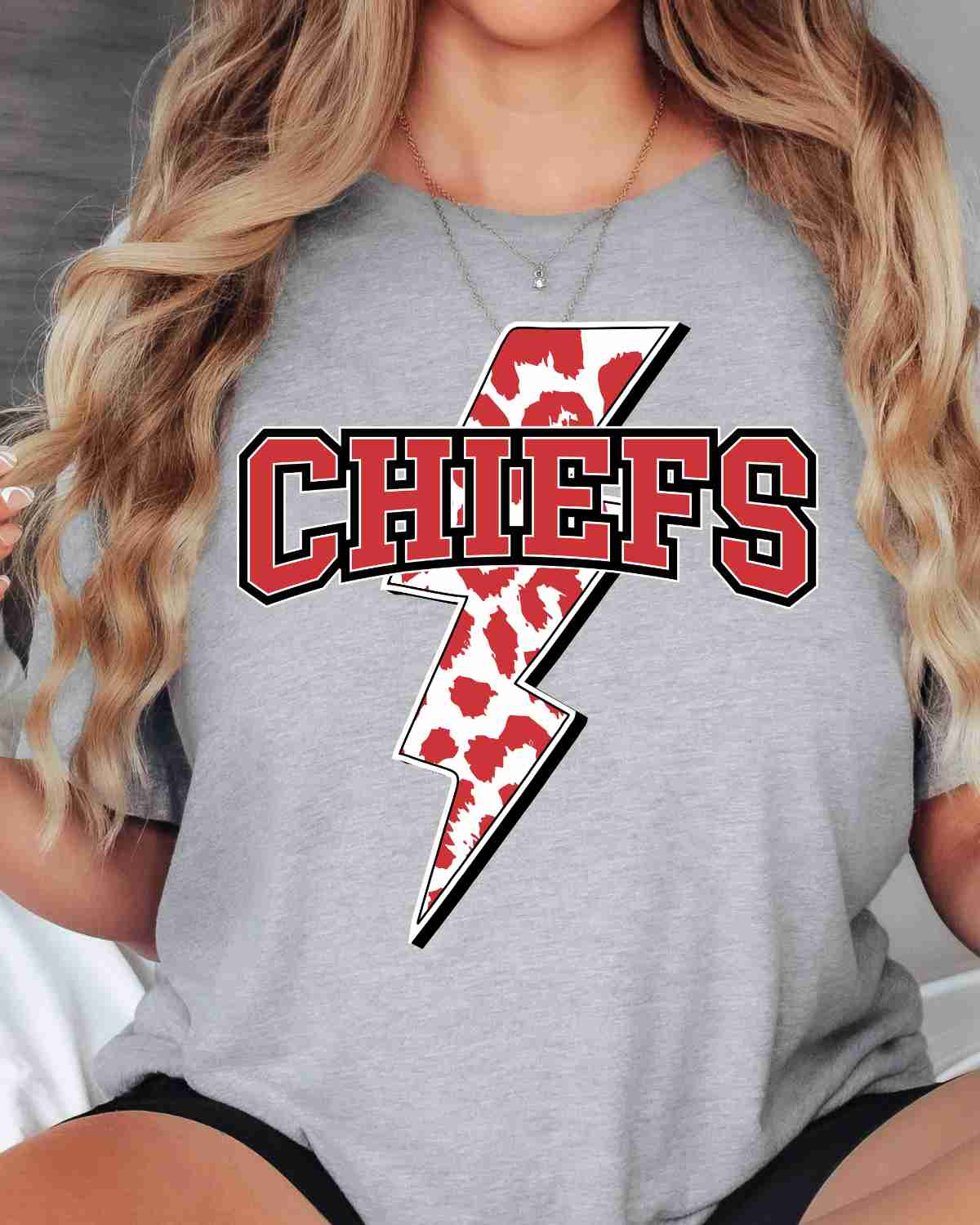 Chiefs Lightning Bolt DTF Transfer