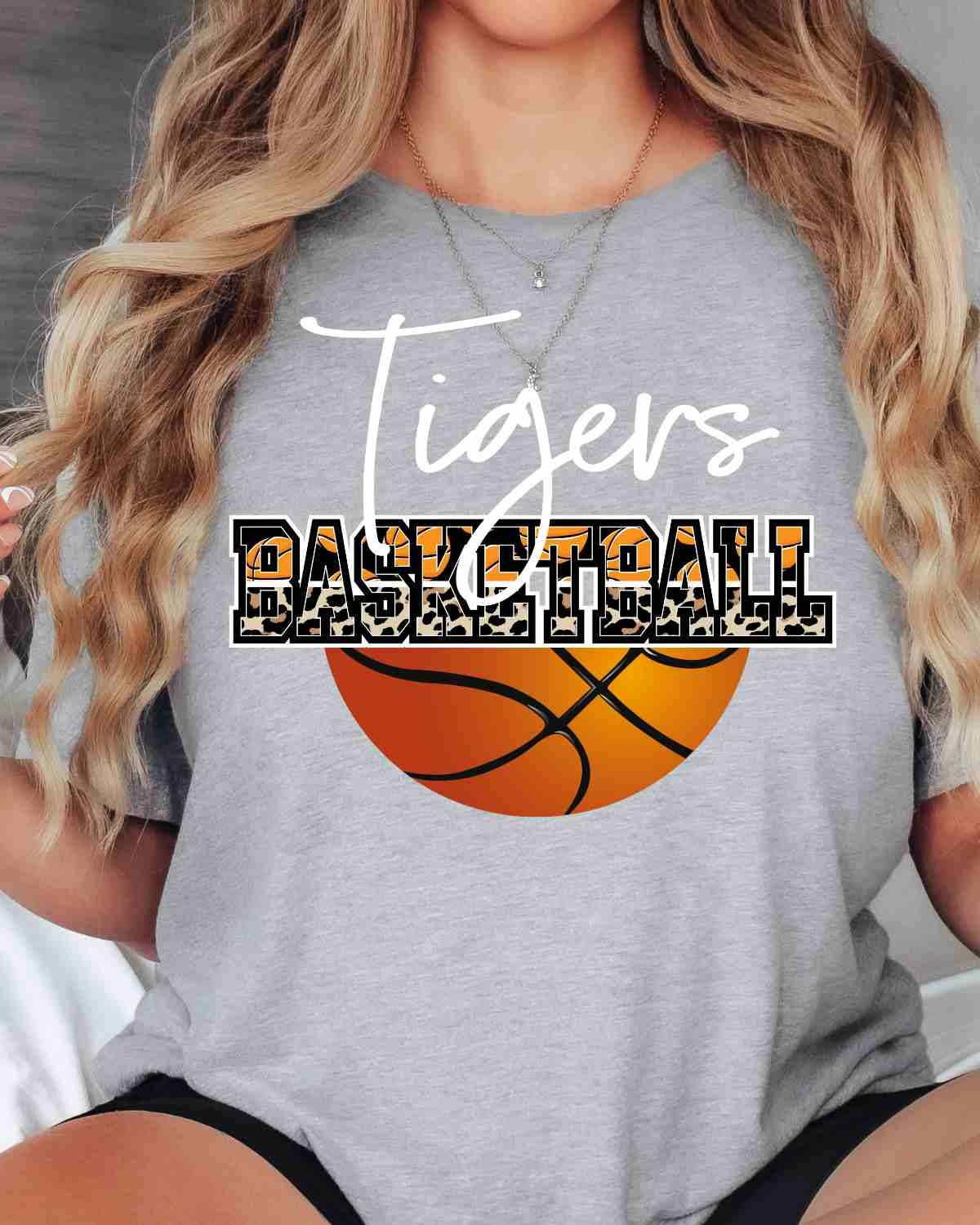 Tigers Basketball Half Ball DTF Transfer