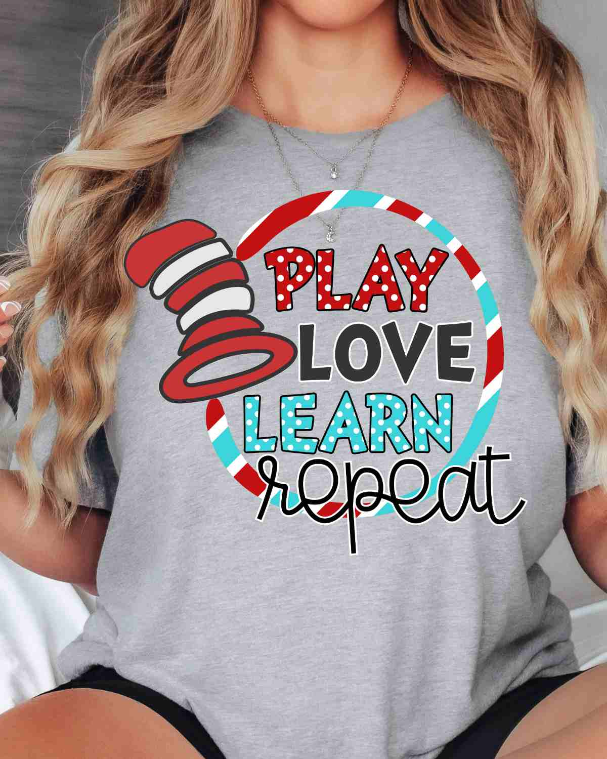 Play Love Learn Repeat DTF Transfer