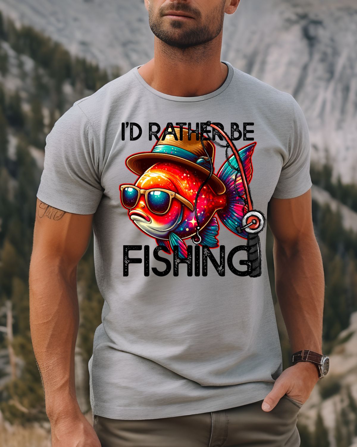 I'd Rather Be Fishing DTF Transfer