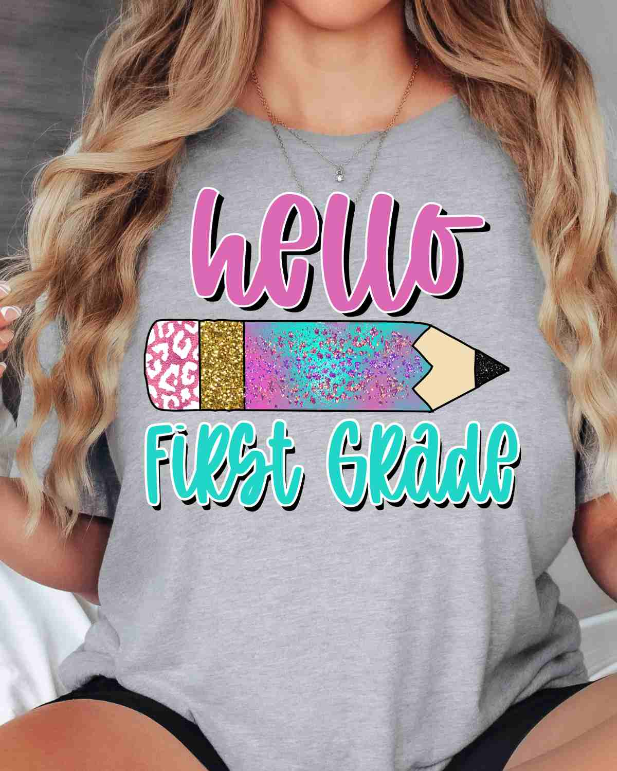 Hello Grade Pencil Custom DTF Transfer