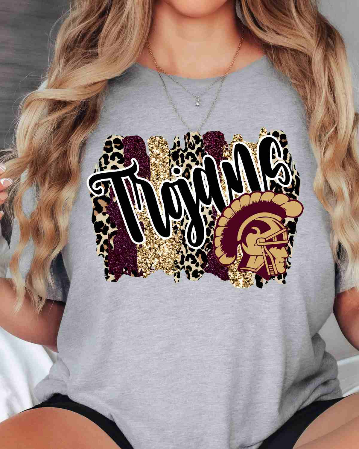 Trojans Mascot Swash DTF Transfer