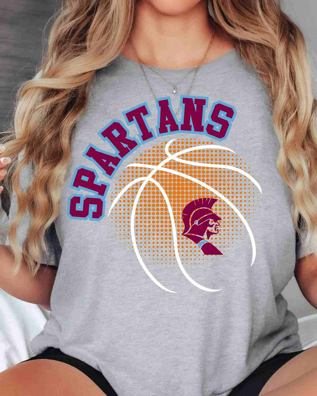 Spartans Basketball Halftone DTF Transfer