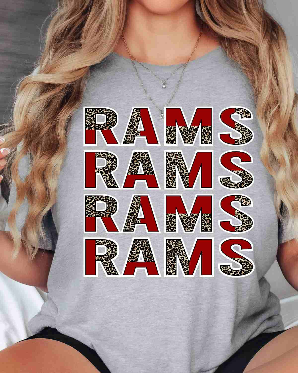 Repeating Rams Split Lettering Transfer