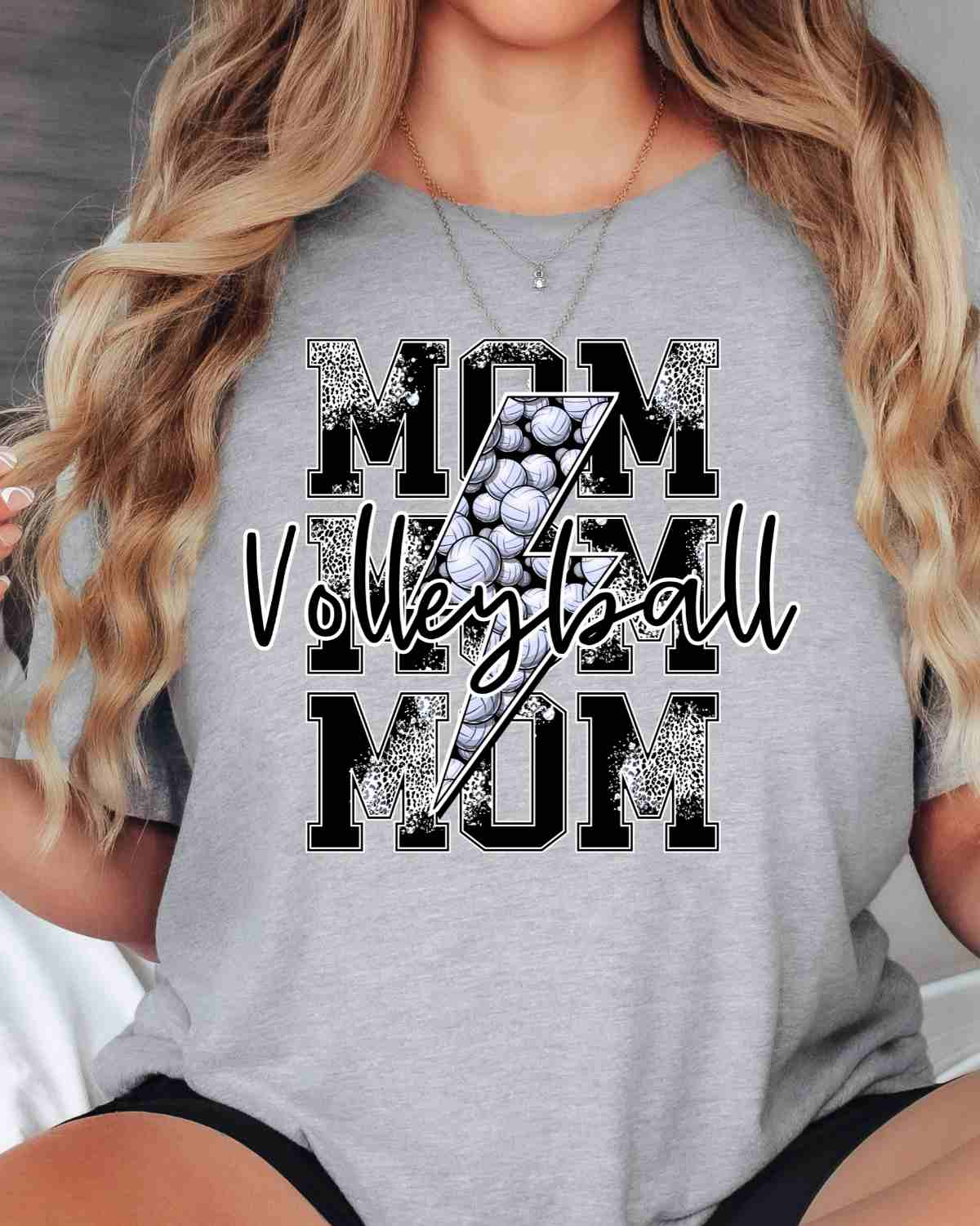 Volleyball Mom Lightning Bolt DTF Transfer