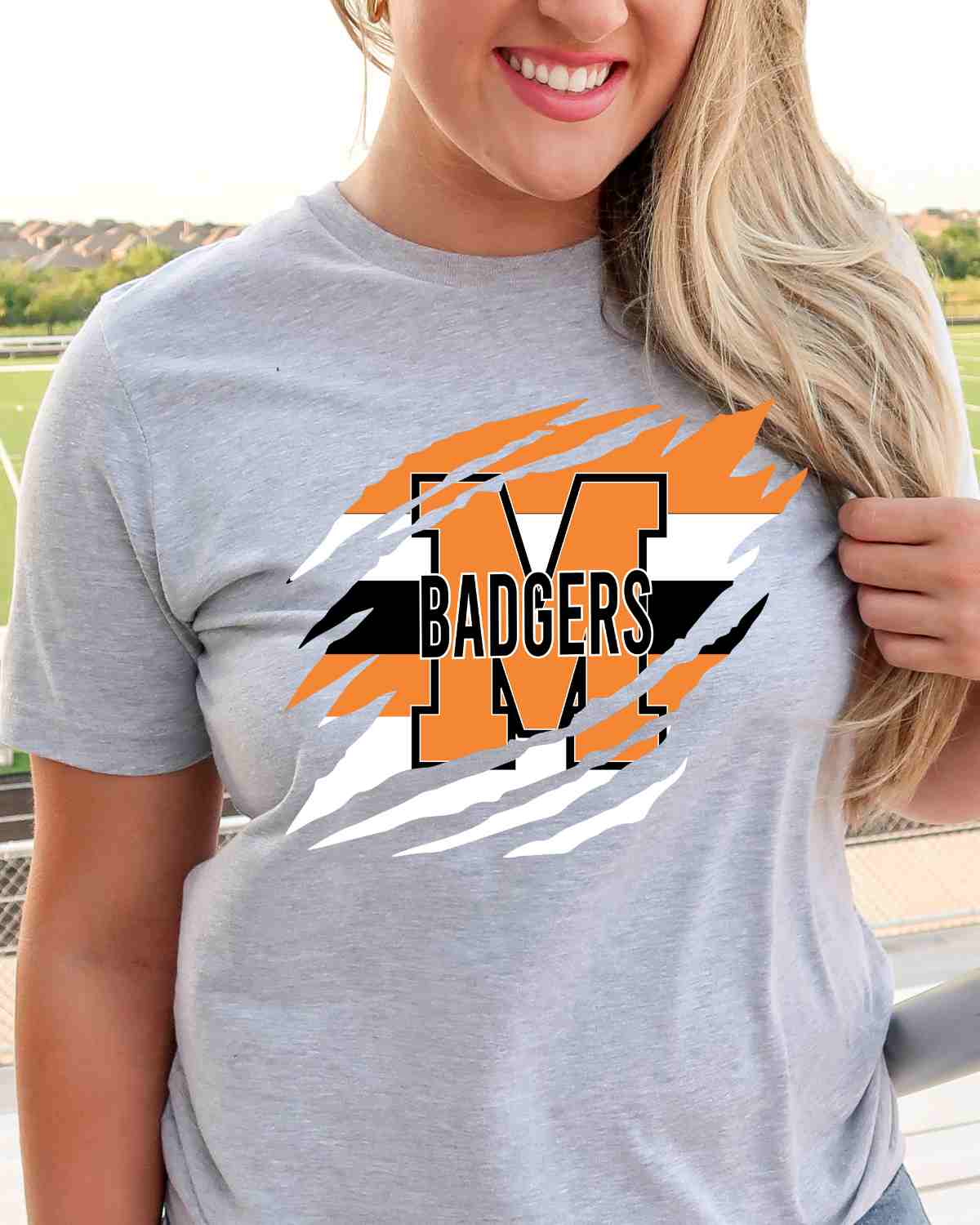 M Badgers Swash Claw Mark DTF Transfer