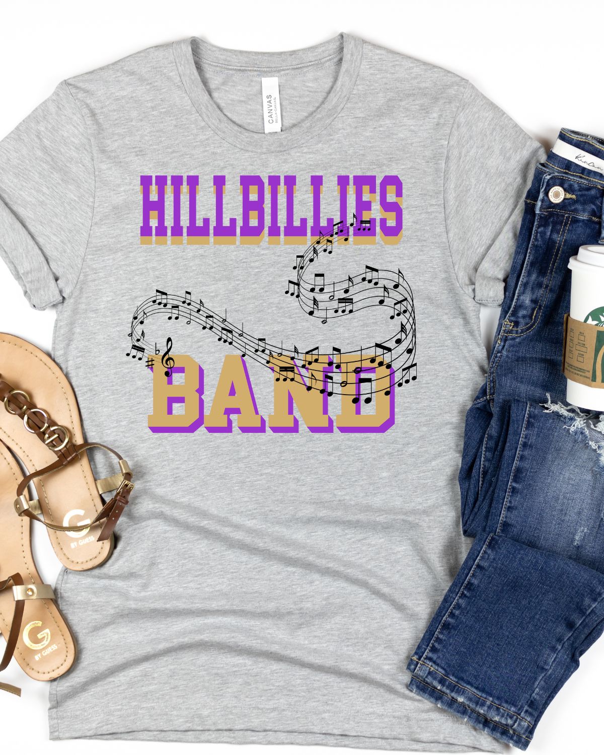 Hillbillies Band Music Notes DTF Transfer