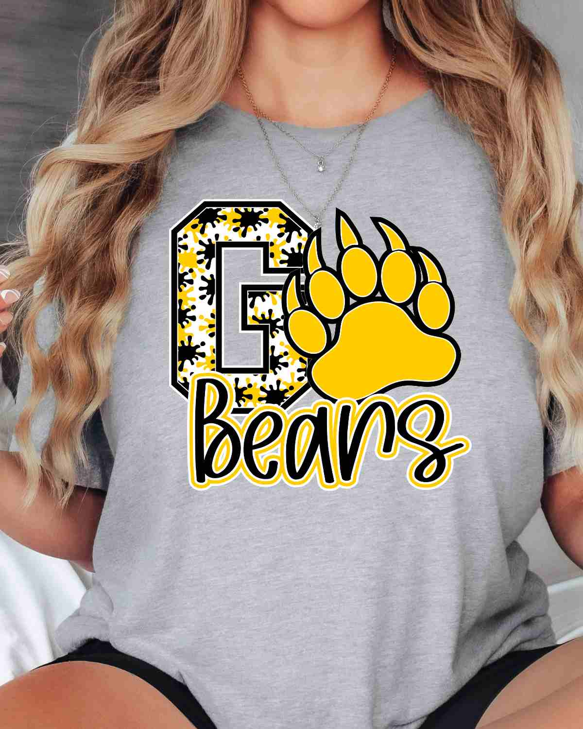 Go Bears Splatter DTF Transfer