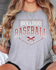 Bulldog Baseball Home Plate DTF Transfer