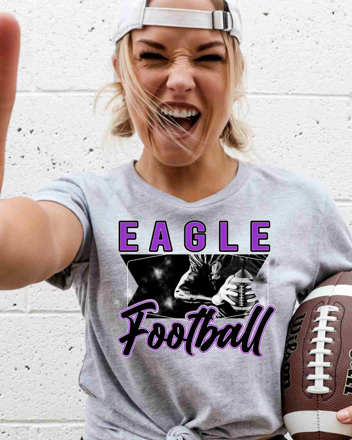 Eagle Football Photo DTF Transfer, rusticgracecompany.com