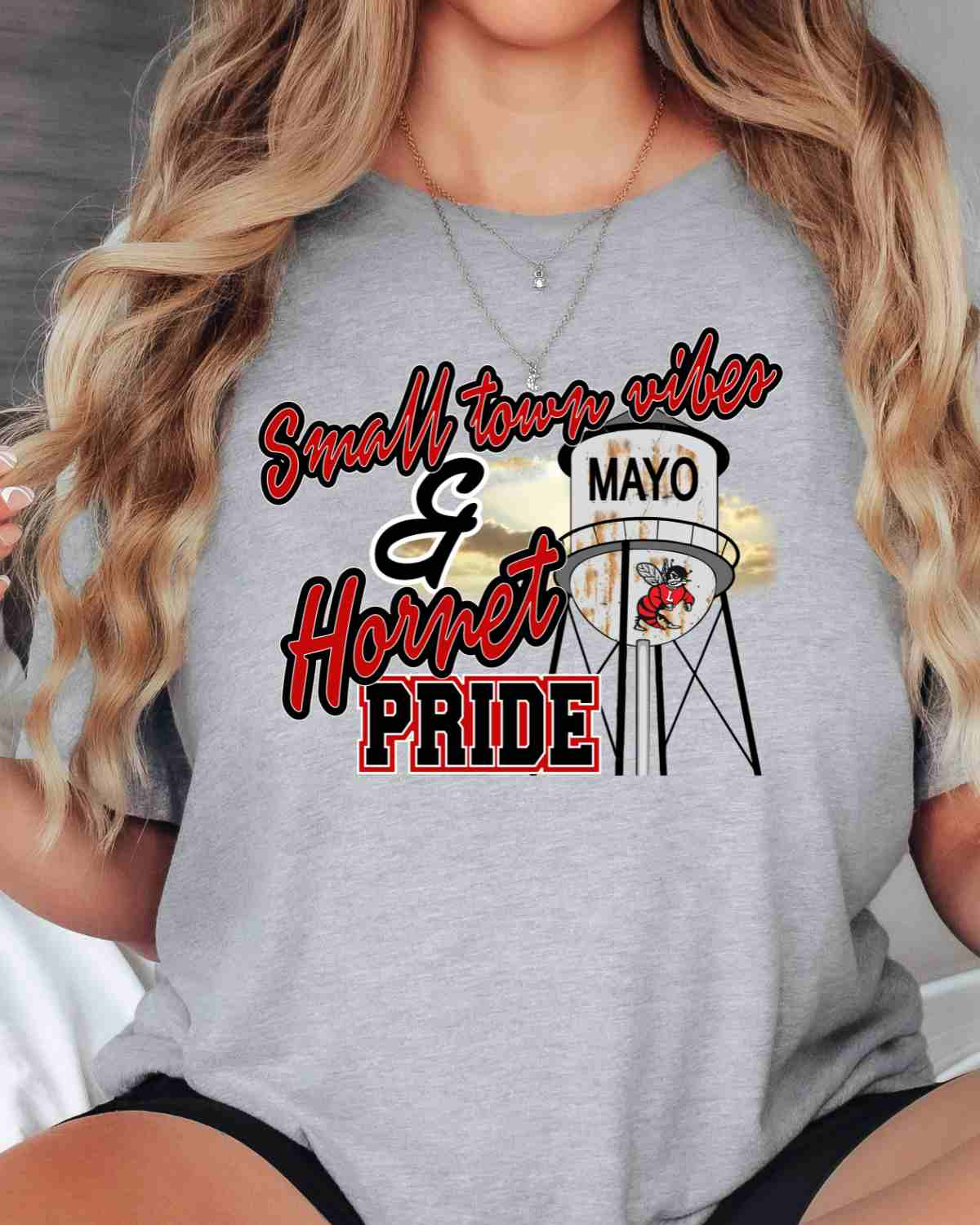 Small Town Vibes & Mayo Hornet Pride DTF Transfer