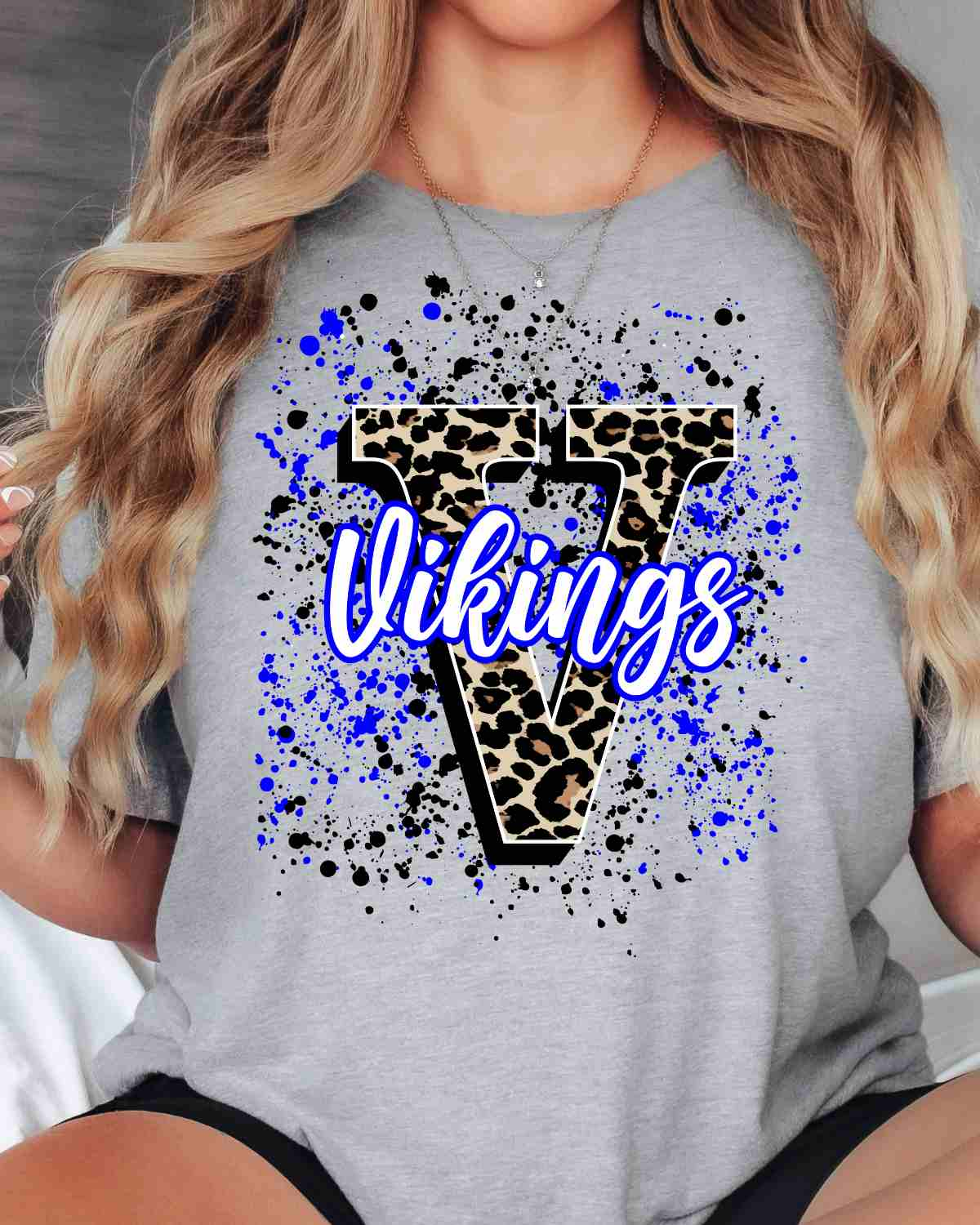 Vikings Letter Splatter DTF Transfer