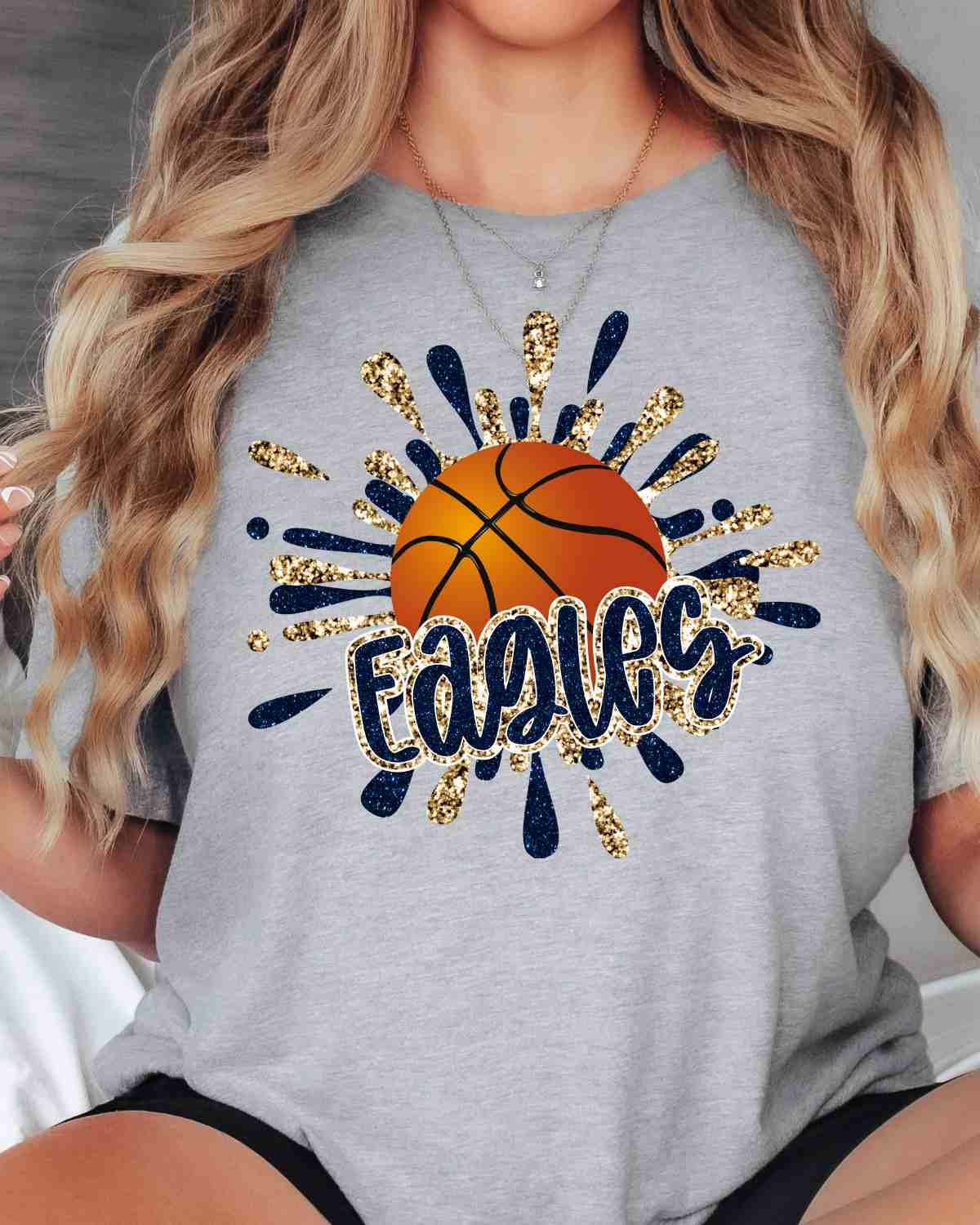 Eagles Basketball Splatter DTF Transfer, rusticgracecompany.com