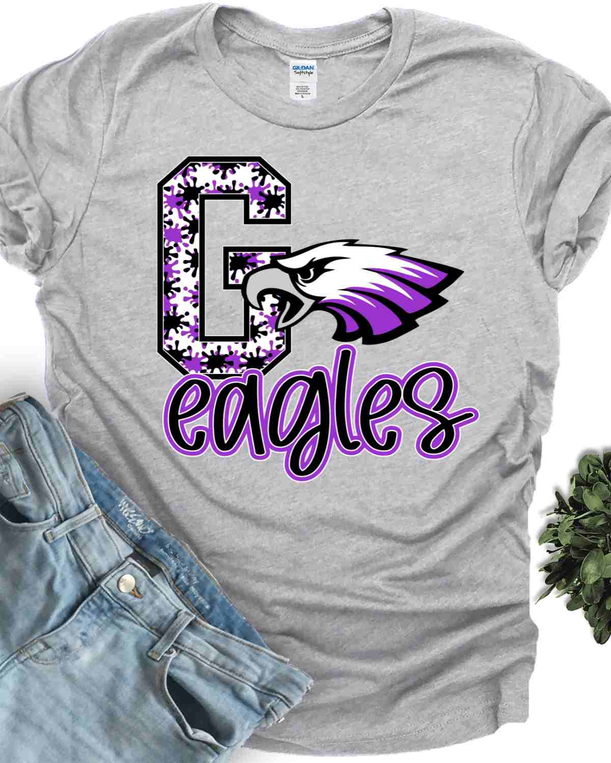 Go Eagles Splatter DTF Transfer