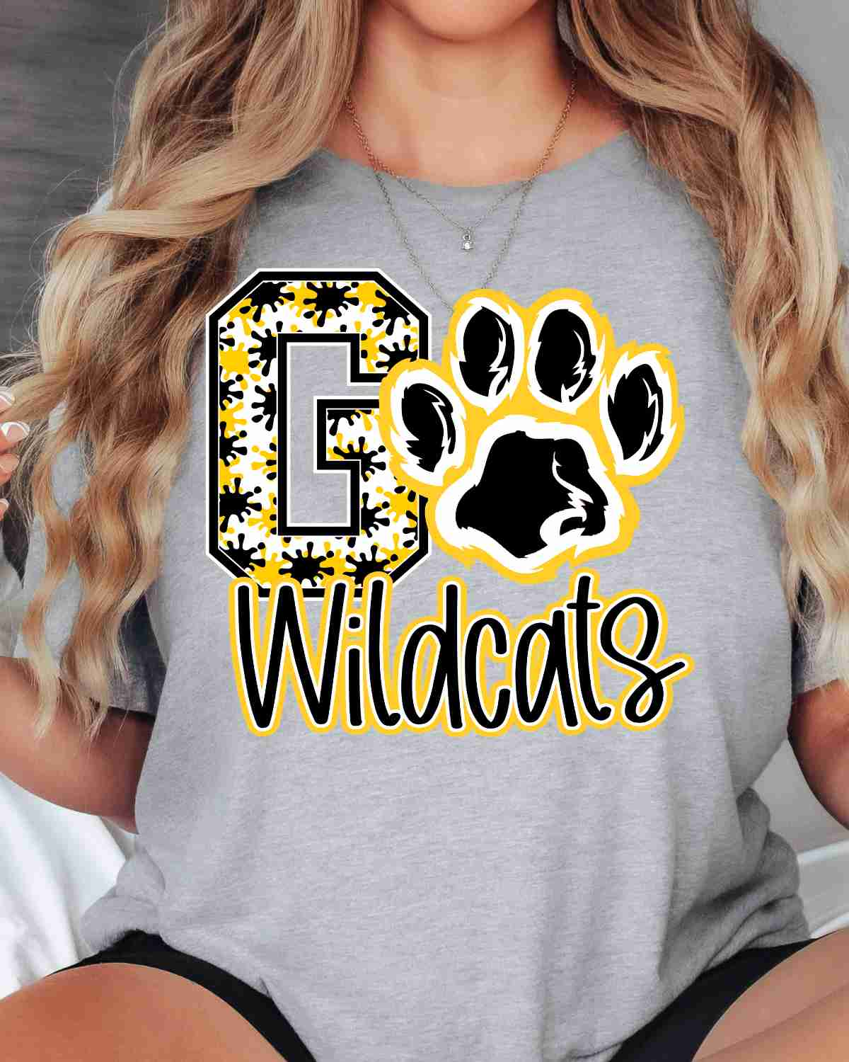 Go Wildcats Splatter DTF Transfer