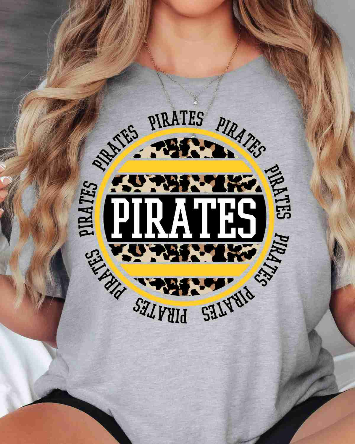 Pirates Leopard Circle DTF Transfer