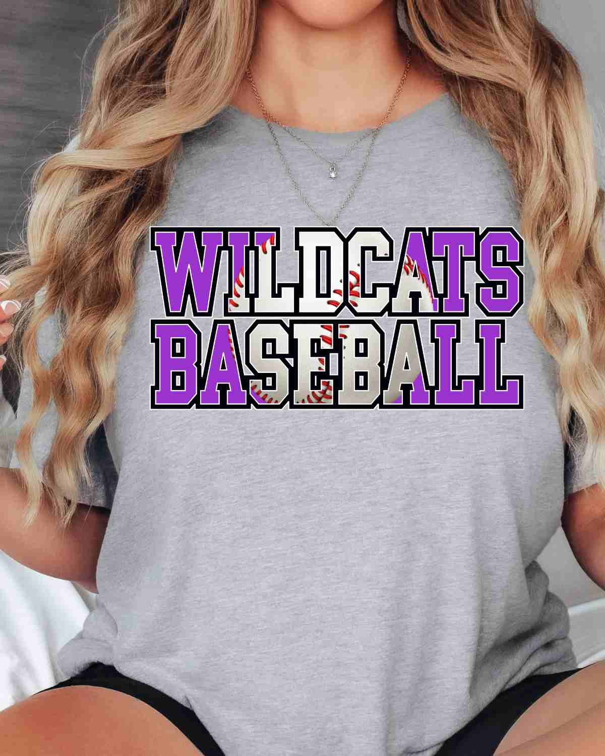 Wildcats Baseball Words DTF Transfer