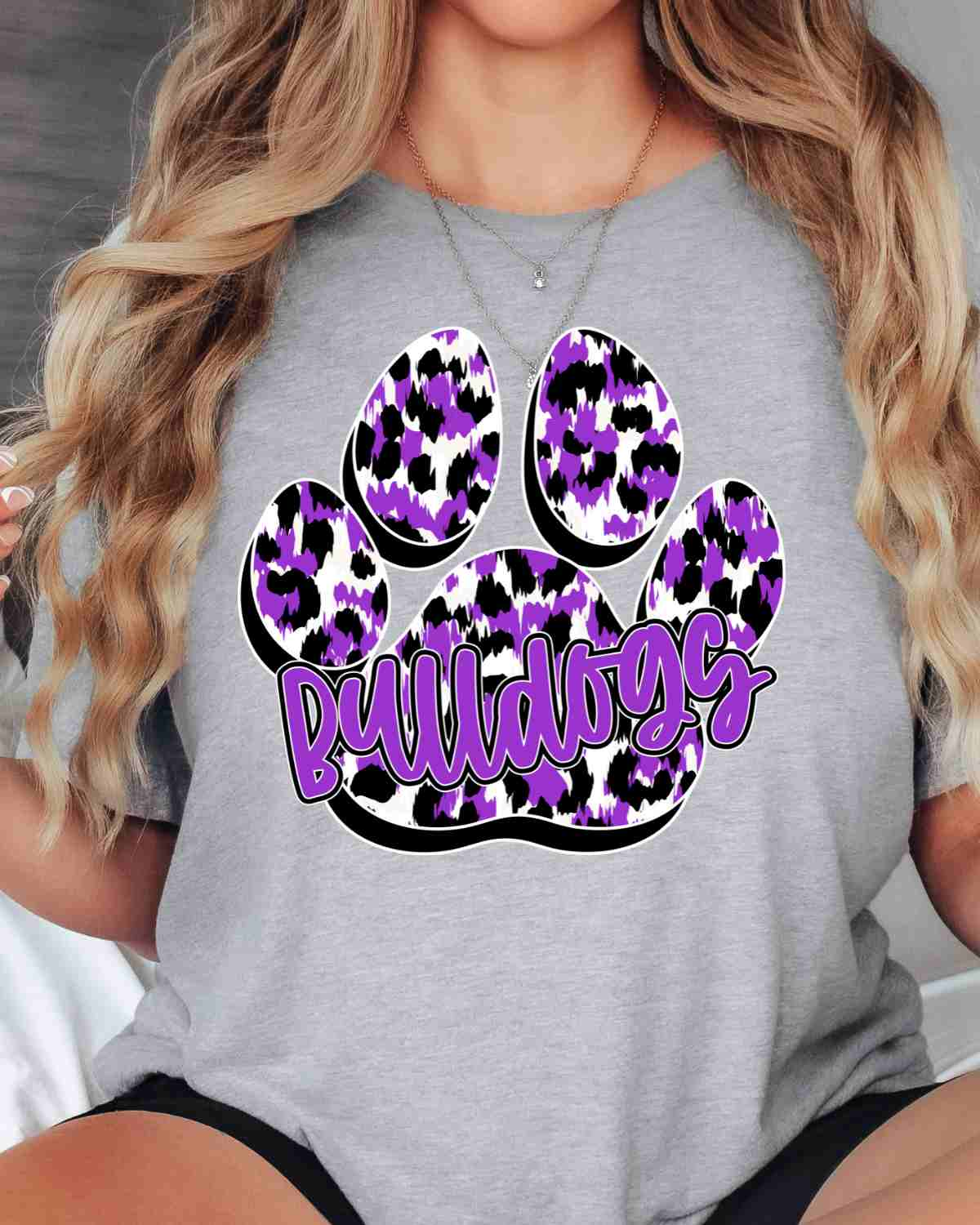 Bulldogs Paw Print DTF Transfer