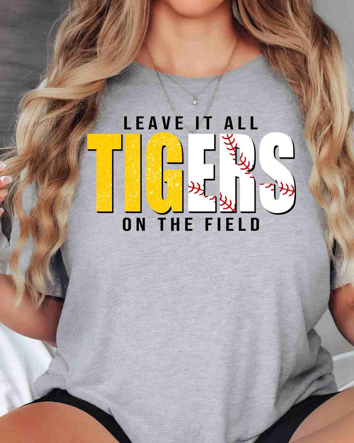 Tigers Baseball Leave it on the Field DTF Transfer